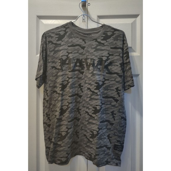 Tony Hawk T-shirt Men size M Green/Gray Camo Short Sleeve Skater Shirt 60/40 - Picture 1 of 6